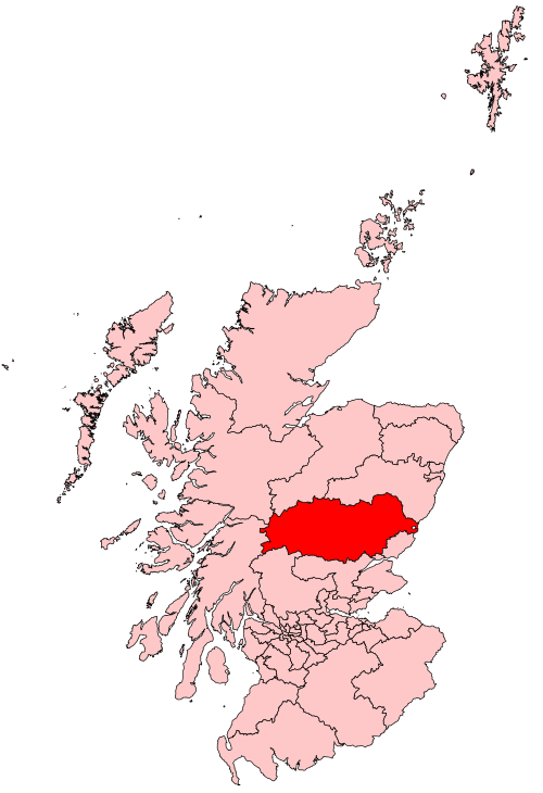 Map of Angus and Perthshire Glens constituency