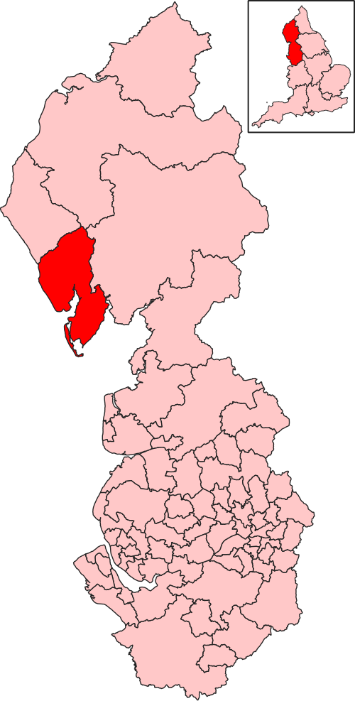 Map of Barrow and Furness constituency