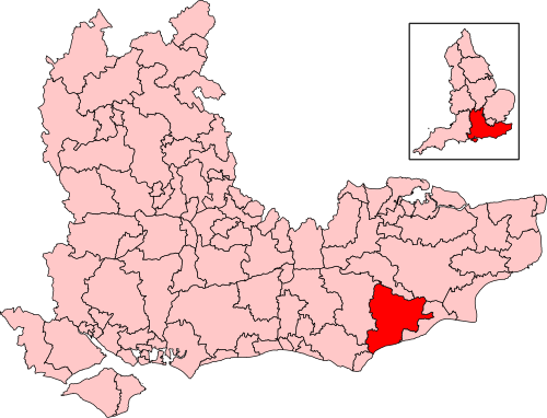 Map of Bexhill and Battle constituency