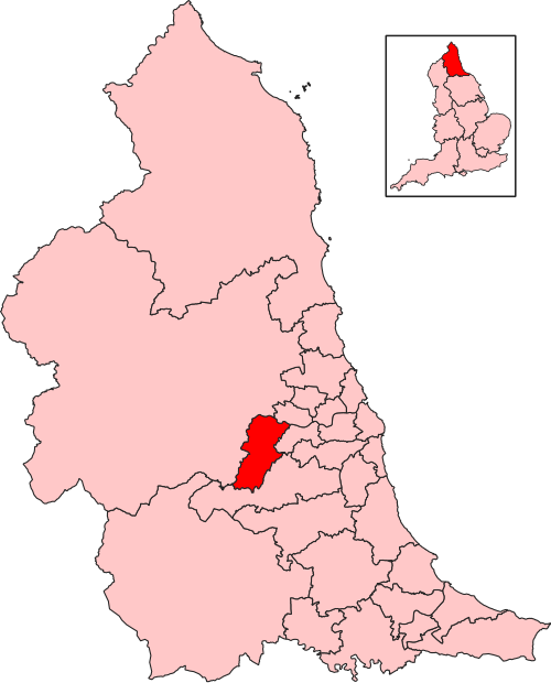 Map of Blaydon and Consett constituency