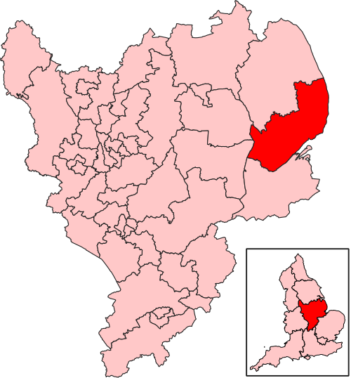 Map of Boston and Skegness constituency