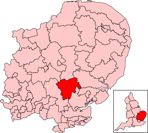 Map of Braintree constituency