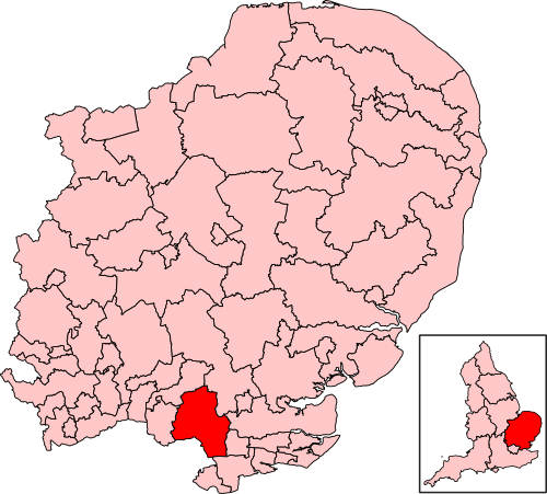Map of Brentwood and Ongar constituency