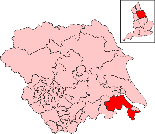 Map of Brigg and Immingham constituency
