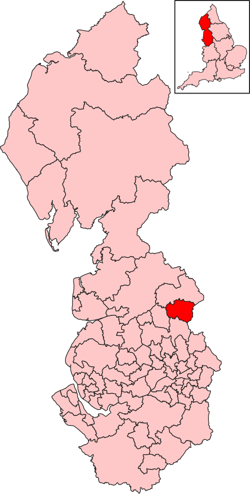Map of Burnley constituency