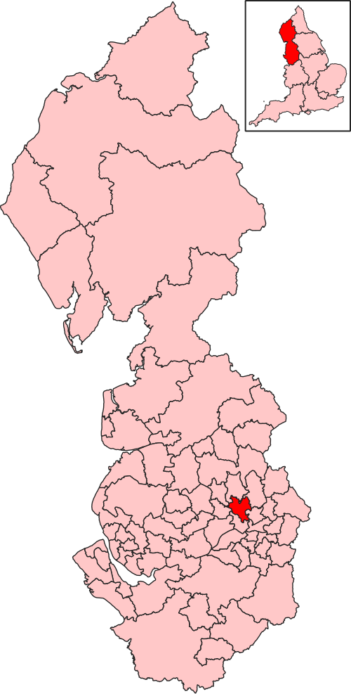 Map of Bury South constituency