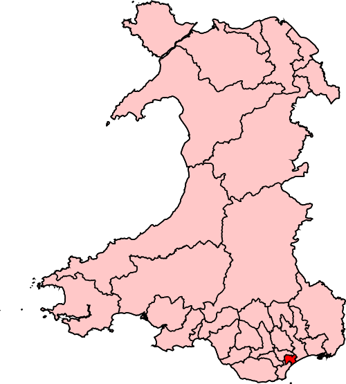 Map of Cardiff East constituency