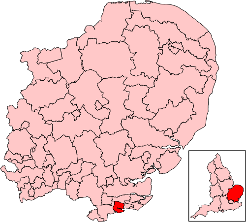 Map of Castle Point constituency