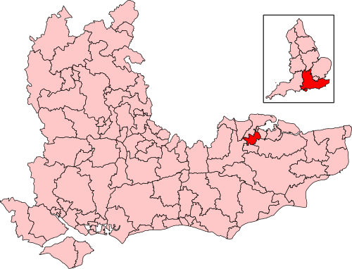 Map of Chatham and Aylesford constituency