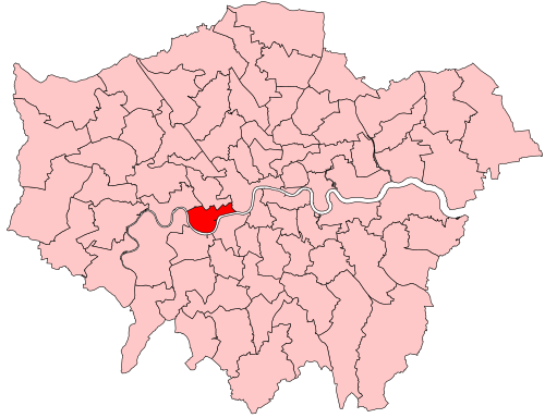 Map of Chelsea and Fulham constituency