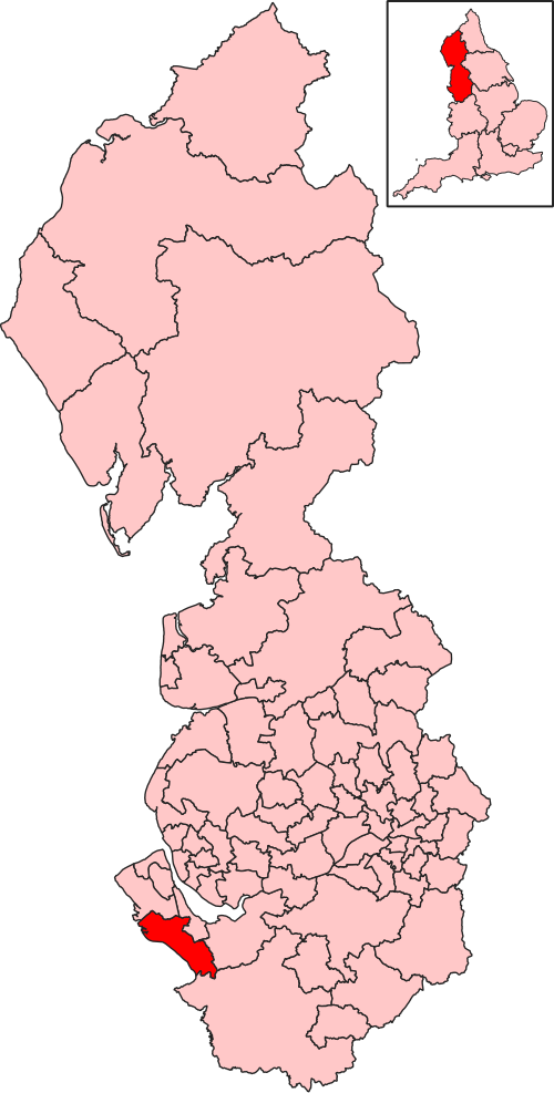 Map of Chester North and Neston constituency