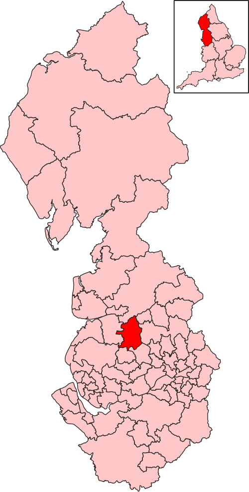Map of Chorley constituency