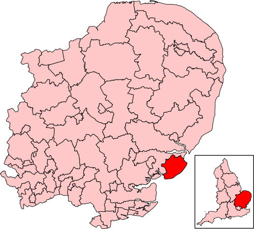 Map of Clacton constituency