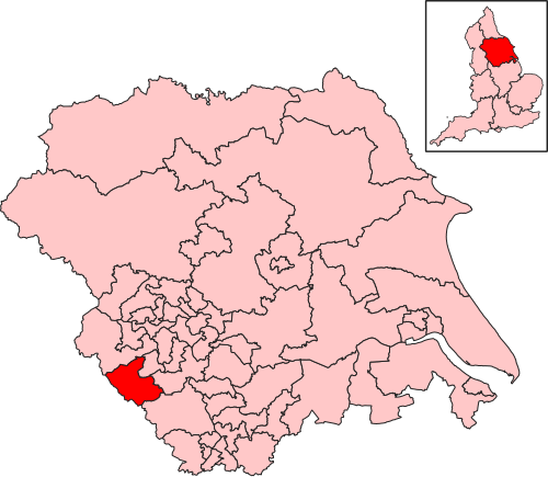 Map of Colne Valley constituency