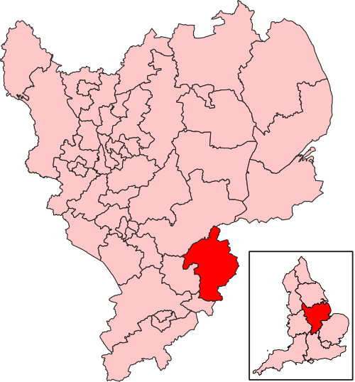 Map of Corby and East Northamptonshire constituency