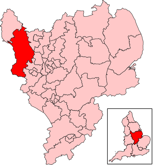 Map of Derbyshire Dales constituency