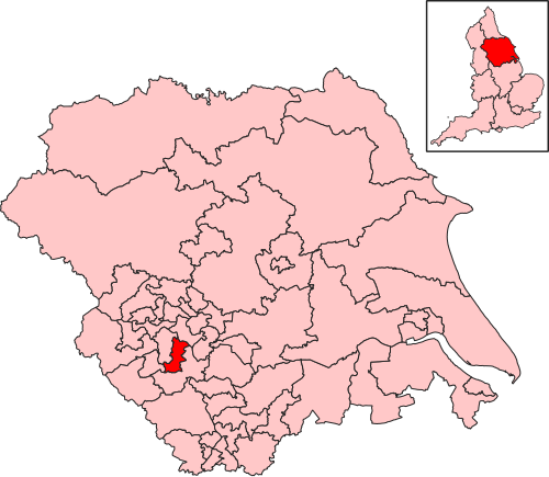 Map of Dewsbury and Batley constituency