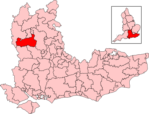 Map of Didcot and Wantage constituency
