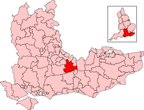 Map of Dorking and Horley constituency