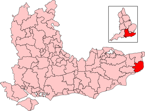 Map of Dover and Deal constituency