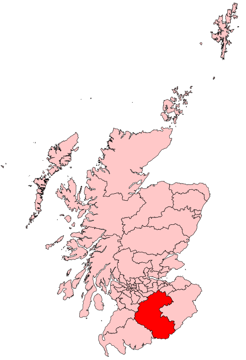 Map of Dumfriesshire, Clydesdale and Tweeddale constituency