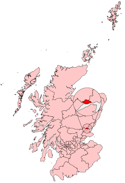 Map of Dundee Central constituency