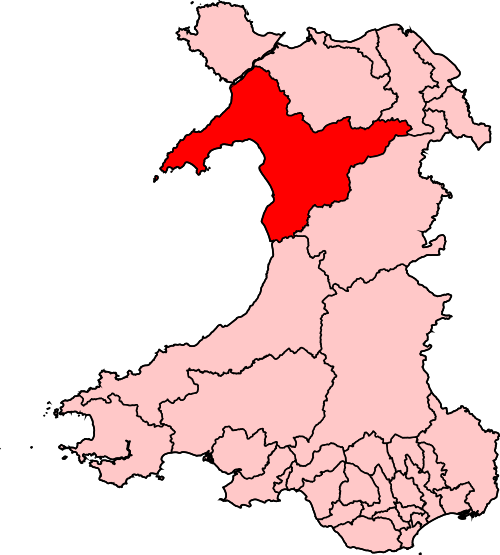 Map of Dwyfor Meirionnydd constituency