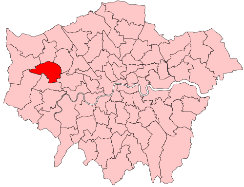 Map of Ealing North constituency