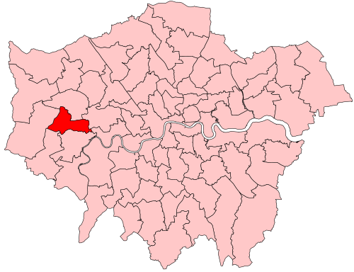 Map of Ealing Southall constituency