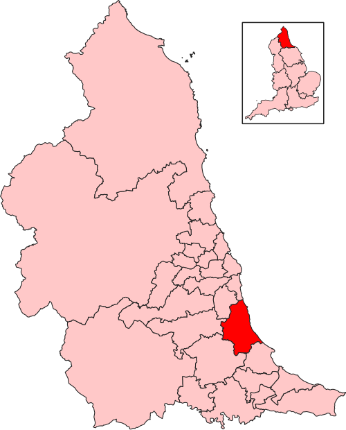 Map of Easington constituency