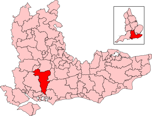 Map of East Hampshire constituency