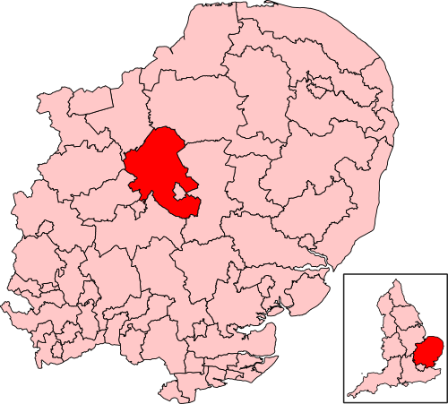 Map of Ely and East Cambridgeshire constituency