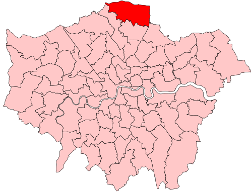 Map of Enfield North constituency