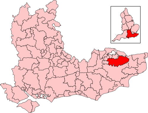 Map of Faversham and Mid Kent constituency