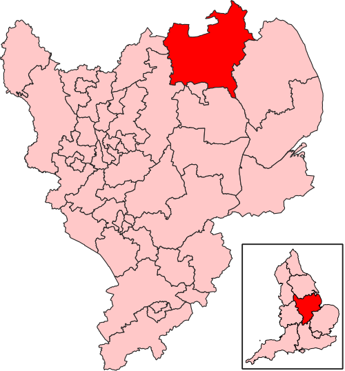 Map of Gainsborough constituency