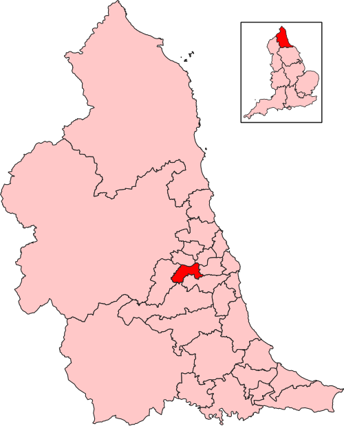 Map of Gateshead Central and Whickham constituency