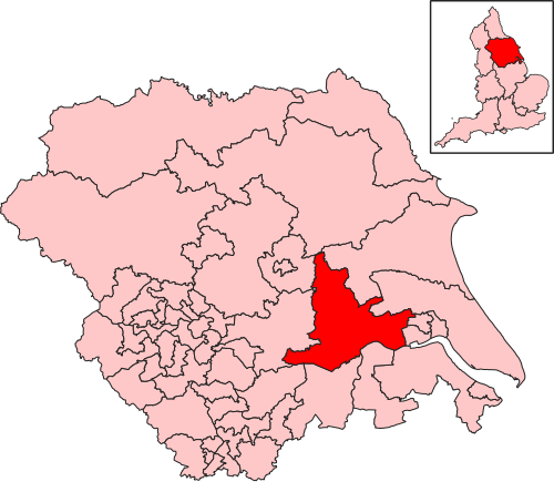 Map of Goole and Pocklington constituency