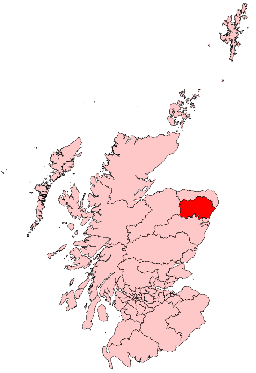 Map of Gordon and Buchan constituency