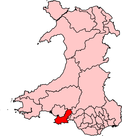Map of Gower constituency