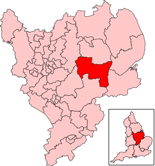 Map of Grantham and Bourne constituency