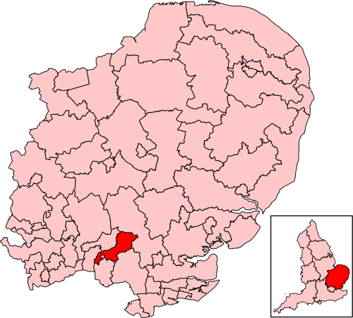 Map of Harlow constituency