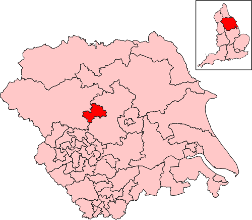 Map of Harrogate and Knaresborough constituency