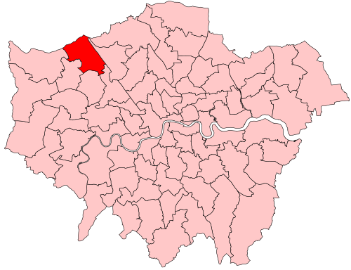 Map of Harrow East constituency