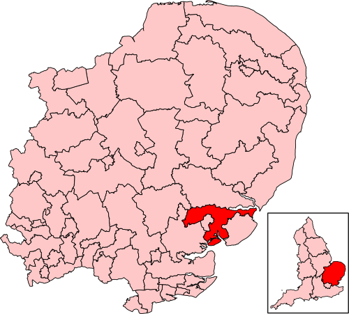 Map of Harwich and North Essex constituency