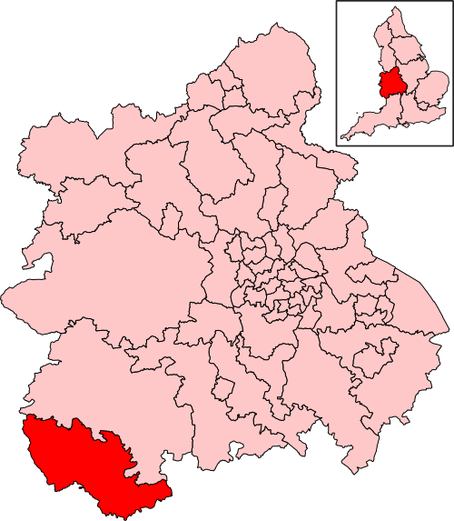 Map of Hereford and South Herefordshire constituency