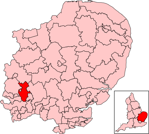 Map of Hitchin constituency