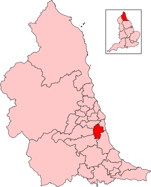 Map of Houghton and Sunderland South constituency