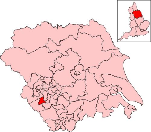 Map of Huddersfield constituency