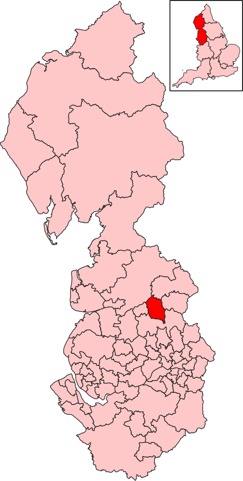 Map of Hyndburn constituency