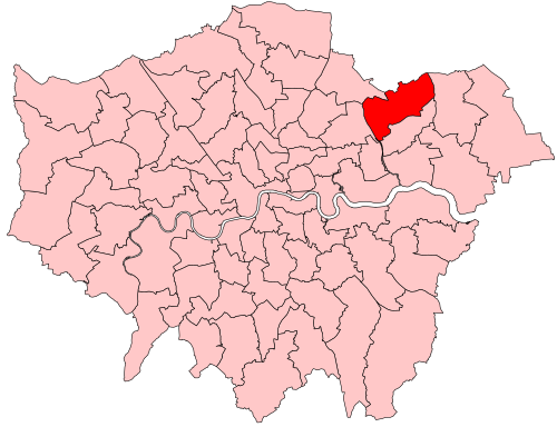 Map of Ilford North constituency
